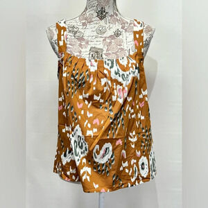 DR2 Amber abstract floral tank‎ size S